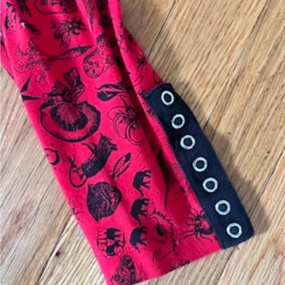 - bug print leggings and dress. Y2K Vintage Betsey Johnson - Picture 7 of 9